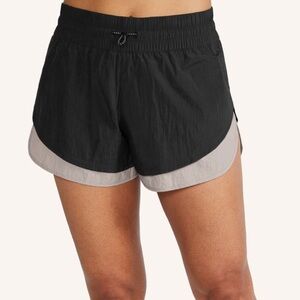 Peloton Black and Gray Women's Running Shorts